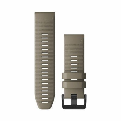 Bracelet de montre Garmin Quickfit 26 en silicone gris foncé
