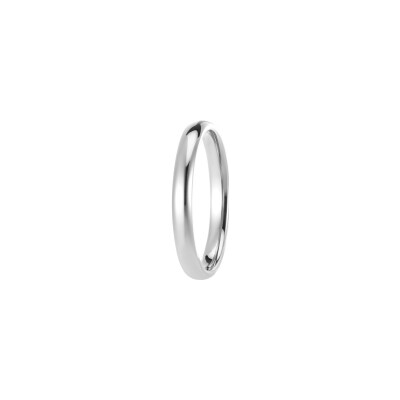 Parisian Bangle weddding ring, white gold, 2.5mm